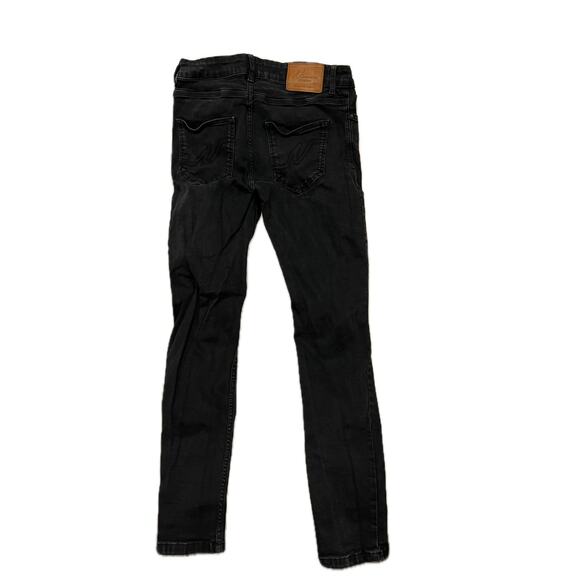 Nimes Button Fly Slim Black Jeans Mens 30x30 - Picture 2 of 5